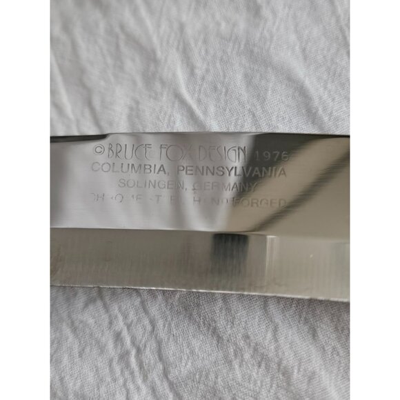 5 Piece Bruce Fox Design Turkey Handle Serving Set Fork Knife Spoon Honing Steel - Picture 11 of 14